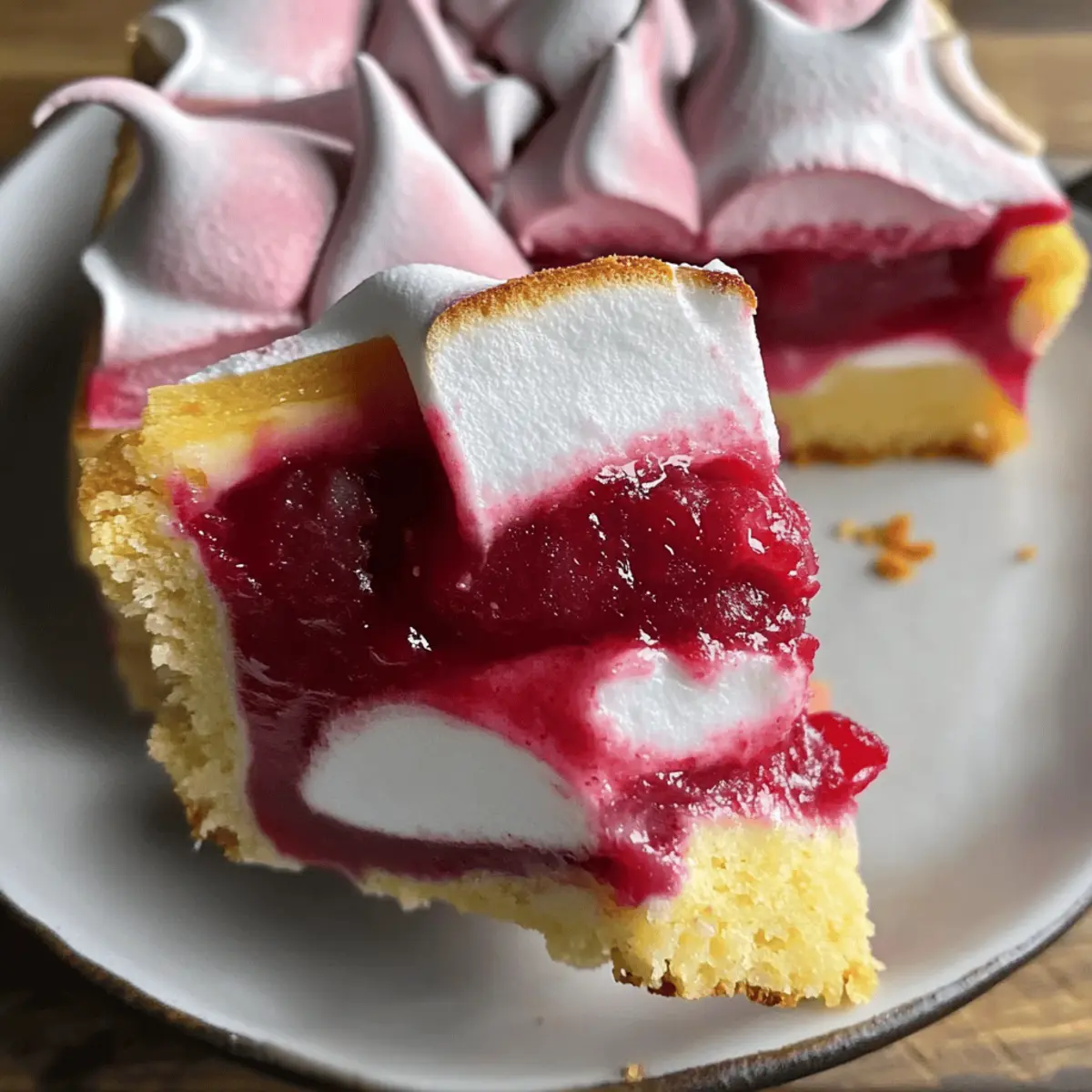 Raspberry Meringue Bars jljr8e