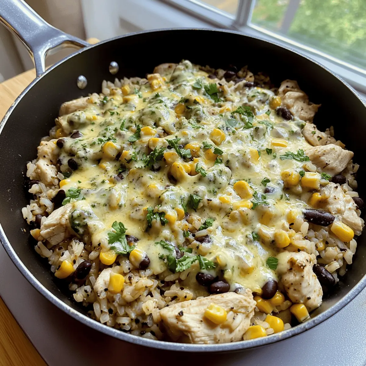 Salsa Verde Chicken & Rice Skillet for Easy Weeknight Joy