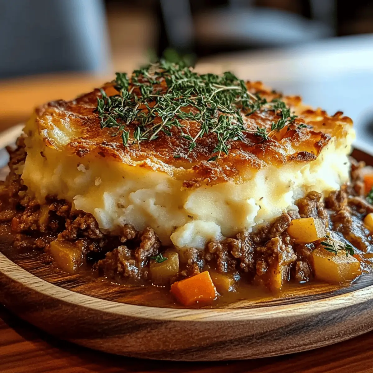 Savory Shepherd’s Pie with Creamy Mashed Sweet Potatoes