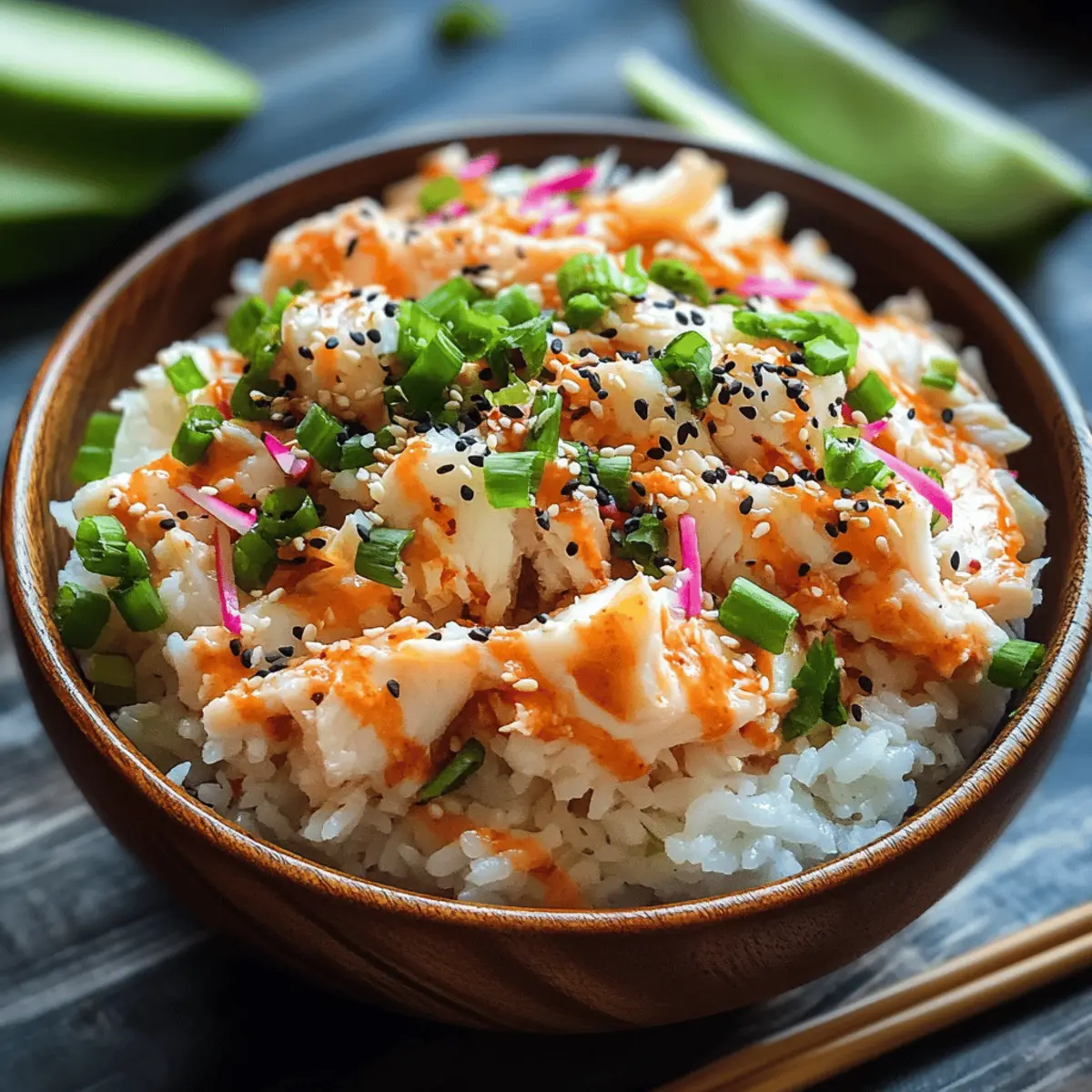 Spicy Crab Sushi Bowls h3cetq