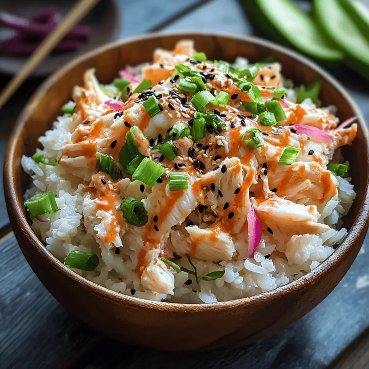 Spicy Crab Sushi Bowls jjea07