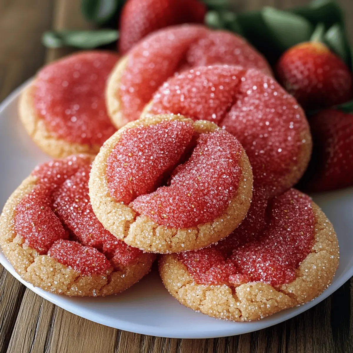 Strawberry Sugar Cookies with Sparkling Strawberry Sugar rv3wqn