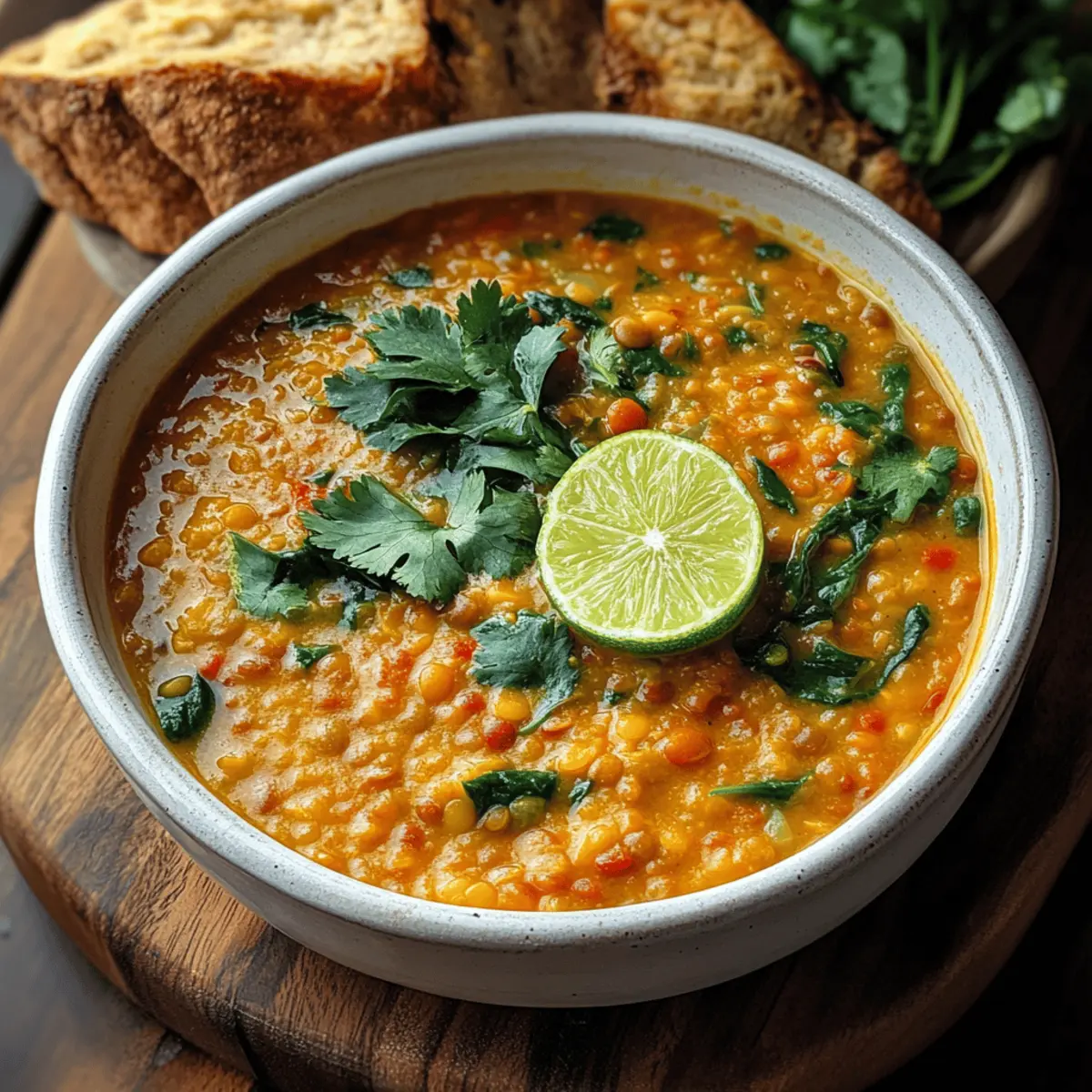 Hearty Thai Coconut Red Lentil Soup for Cozy Nights
