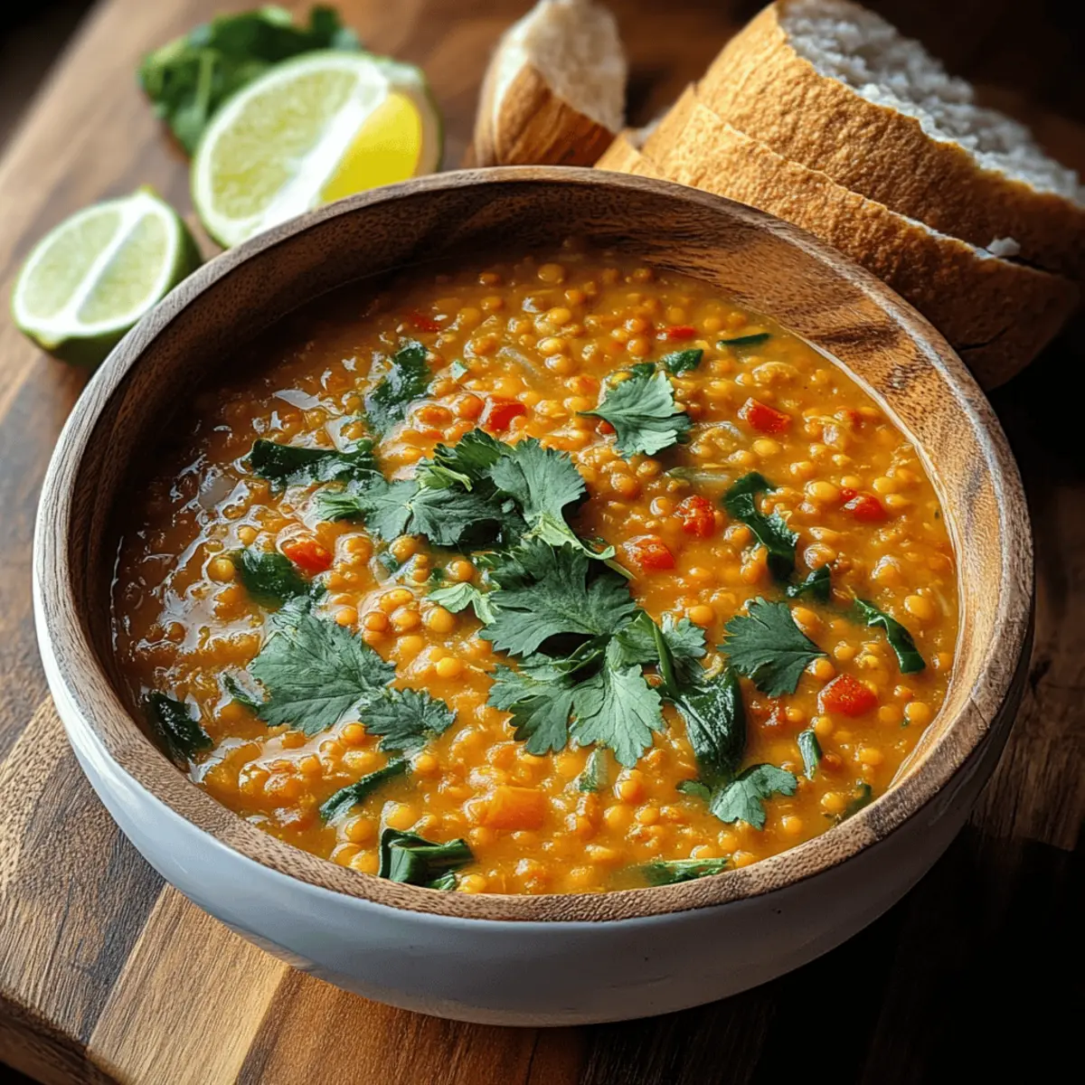 Thai Coconut Red Lentil Soup vcu39b