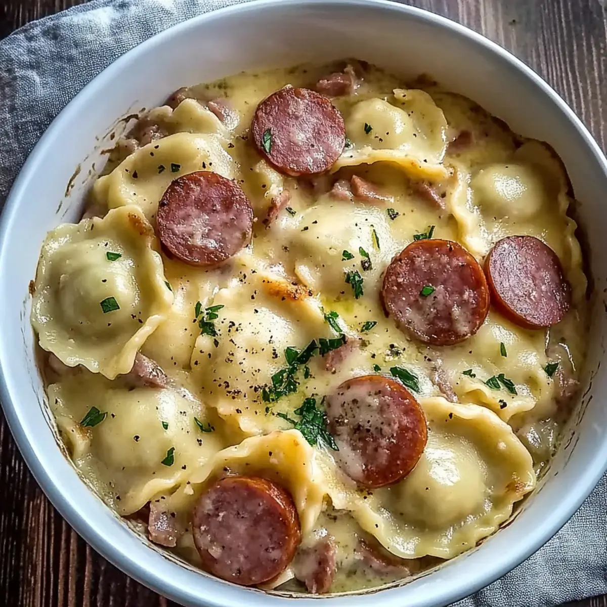 Comforting Classic Crockpot Pierogi Casserole with Kielbasa