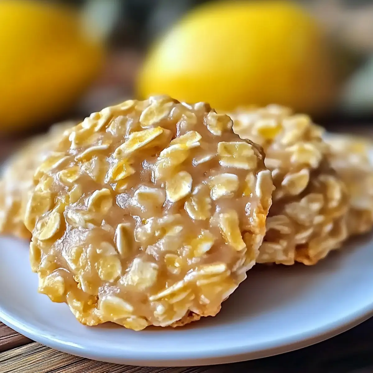 Lemon Oatmeal No-Bake Cookies: Zesty, Healthy Delight