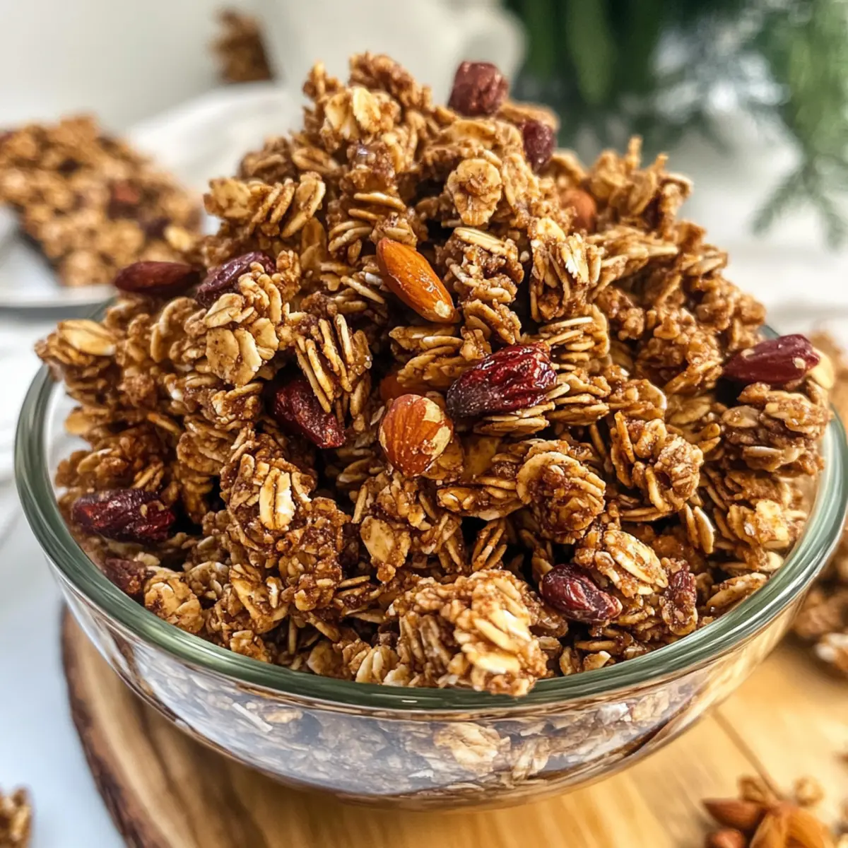 Cozy Up with Holiday Gingerbread Granola Clusters