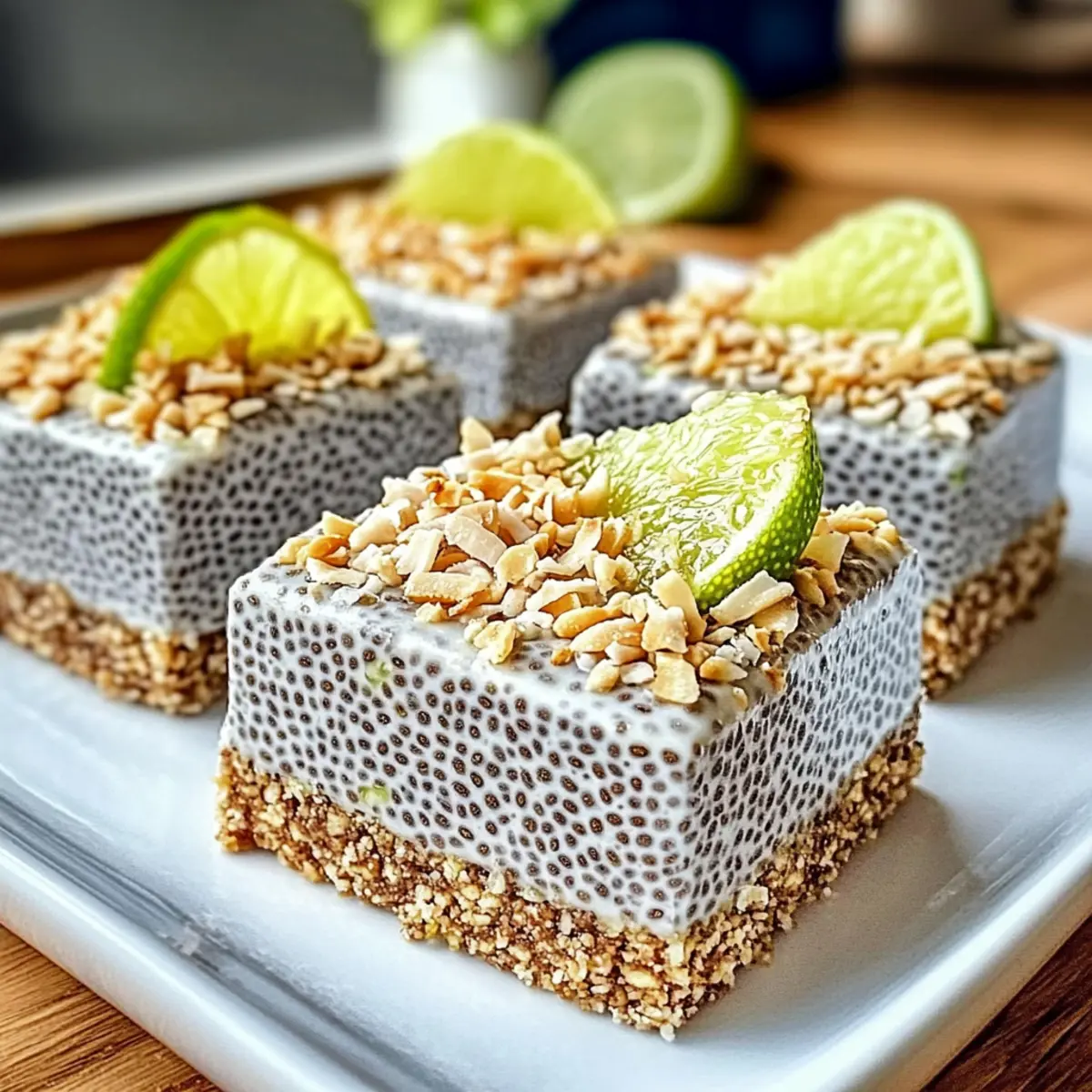 Zesty Coconut No-Bake Chia Pudding Bars for Quick Treats