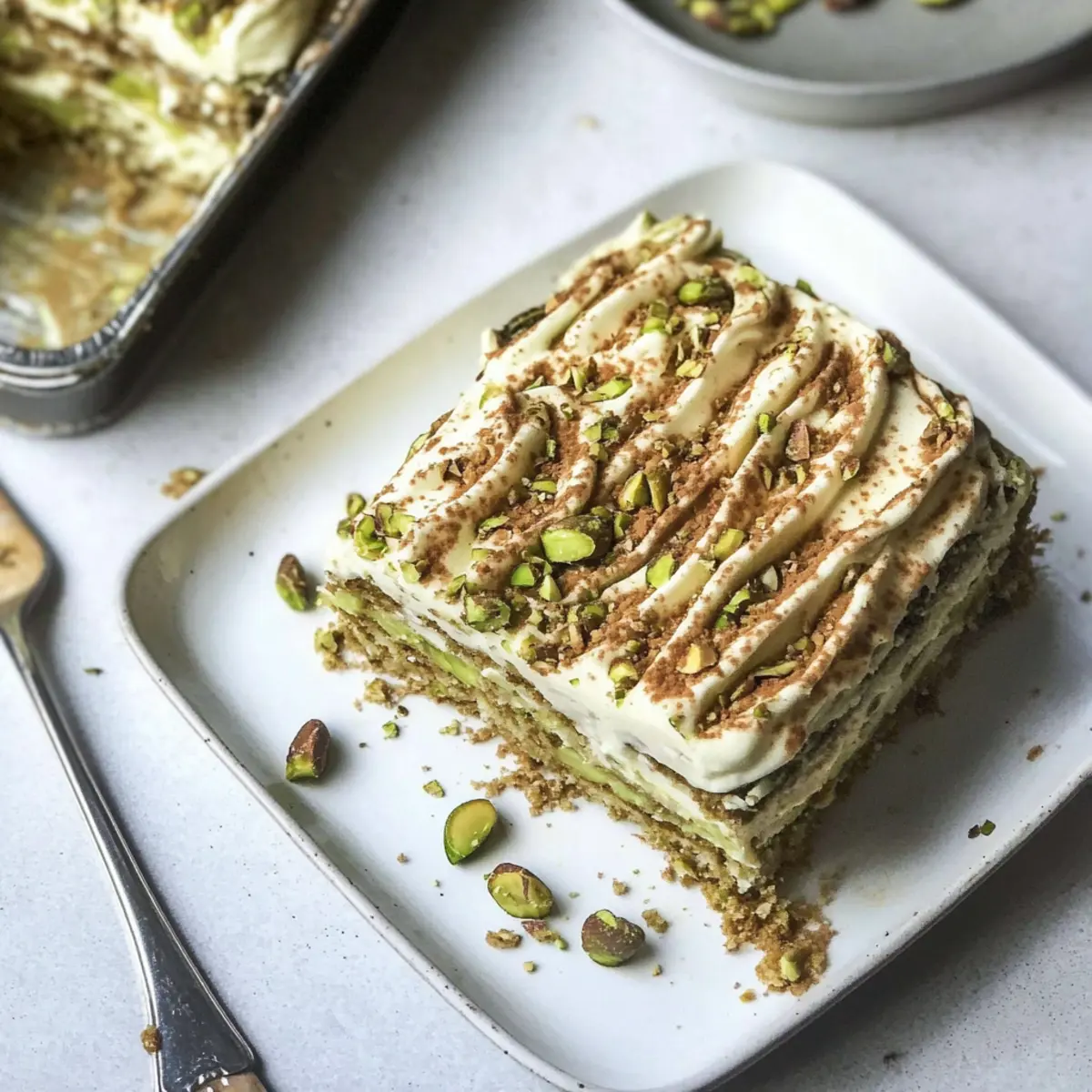 Pistachio Tiramisu: A Luxurious No-Bake Dessert Delight