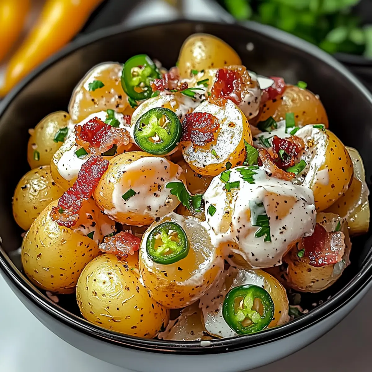 Irresistible Jalapeño Popper Roasted Potato Salad Delight