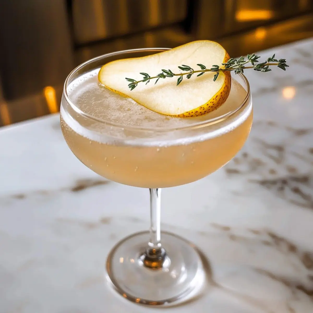 Delightful Pear & Elderflower Martini for Effortless Elegance