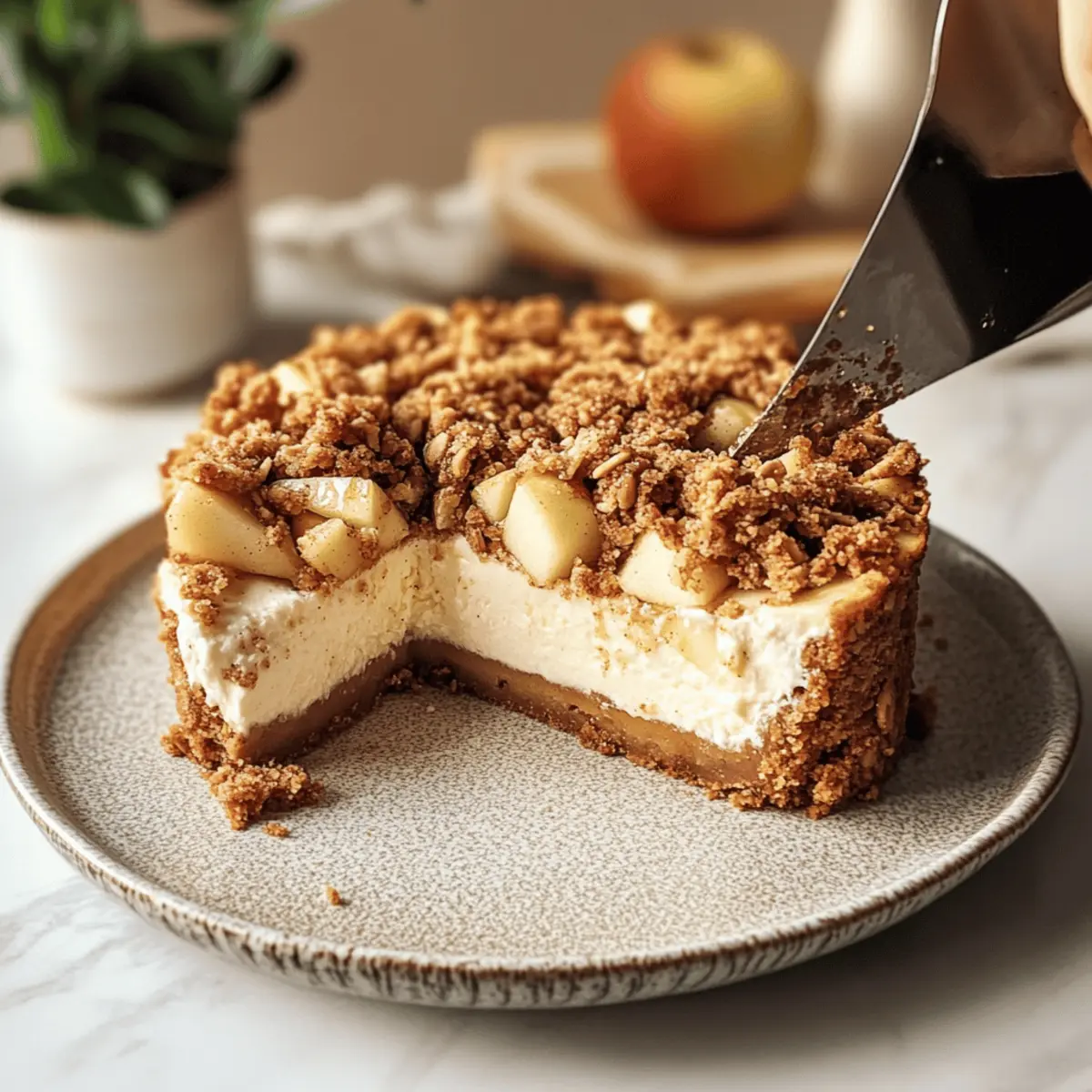 Apple Crumble Cheesecake dnj95f