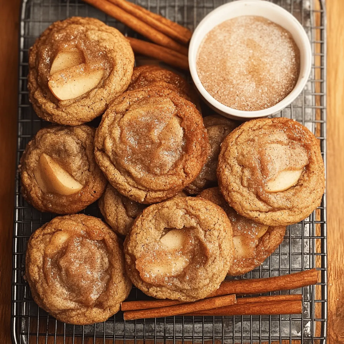 Cozy Apple Snickerdoodles with Brown Butter Goodness