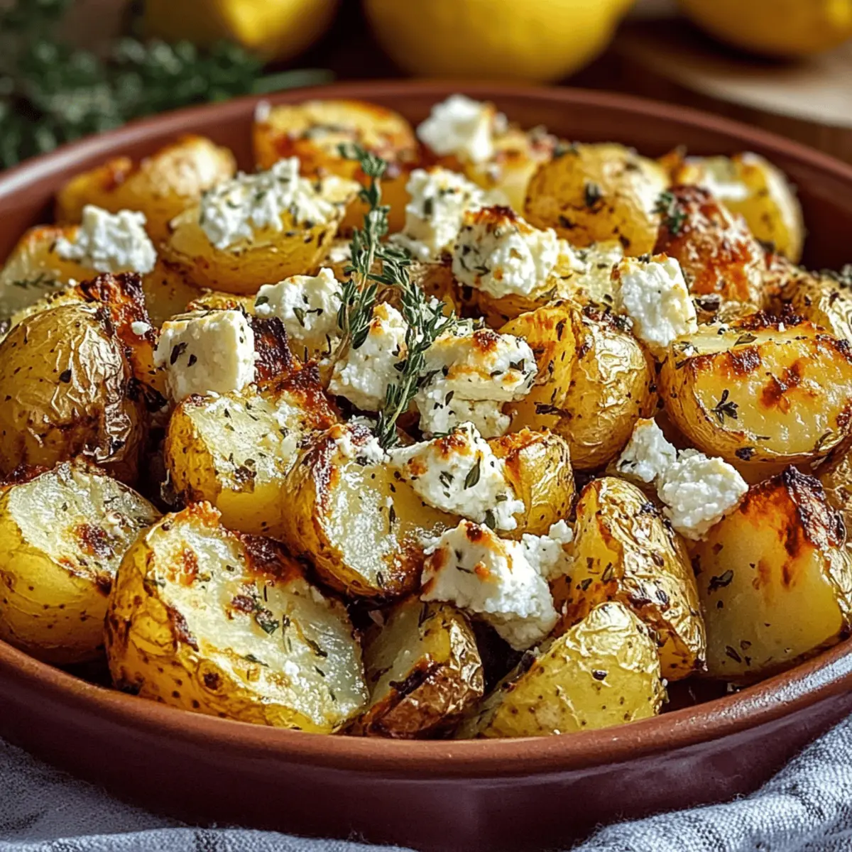 Baked Feta Potatoes with Lemon hmzayp