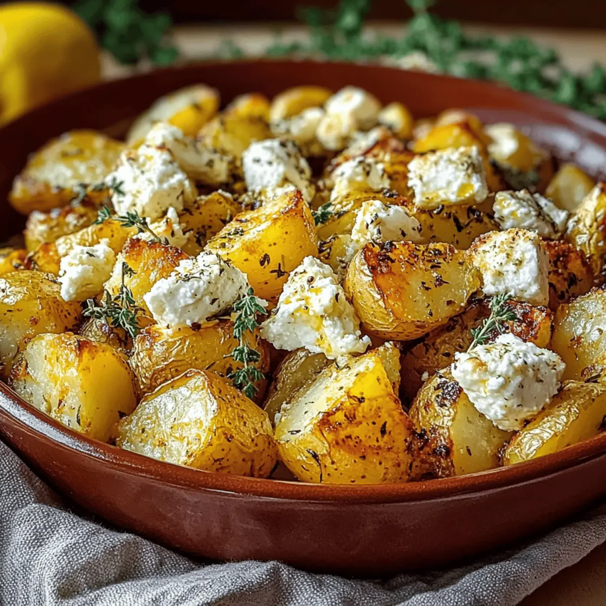Baked Feta Potatoes with Lemon ye0qcp