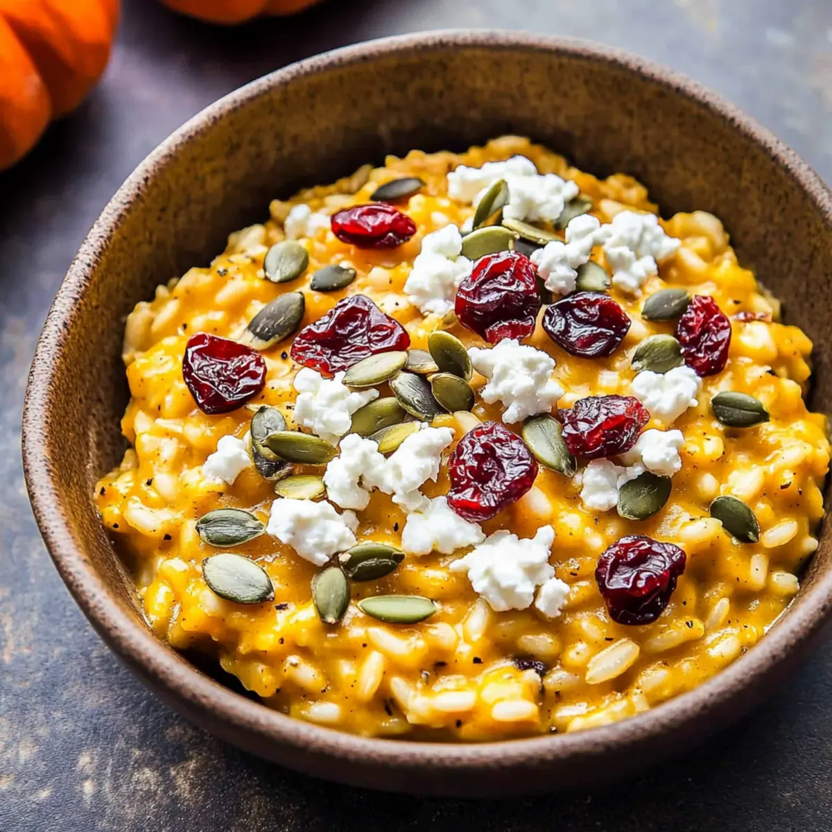 Heavenly Baked Pumpkin Goat Cheese Risotto for Fall Bliss