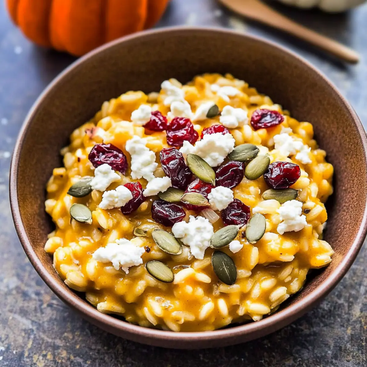 Baked Pumpkin Goat Cheese Risotto llhem2