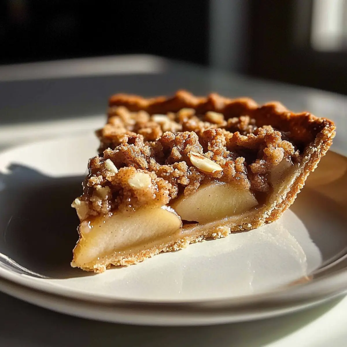 Chai Spiced Pear Almond Crumble Tart yz6wd4