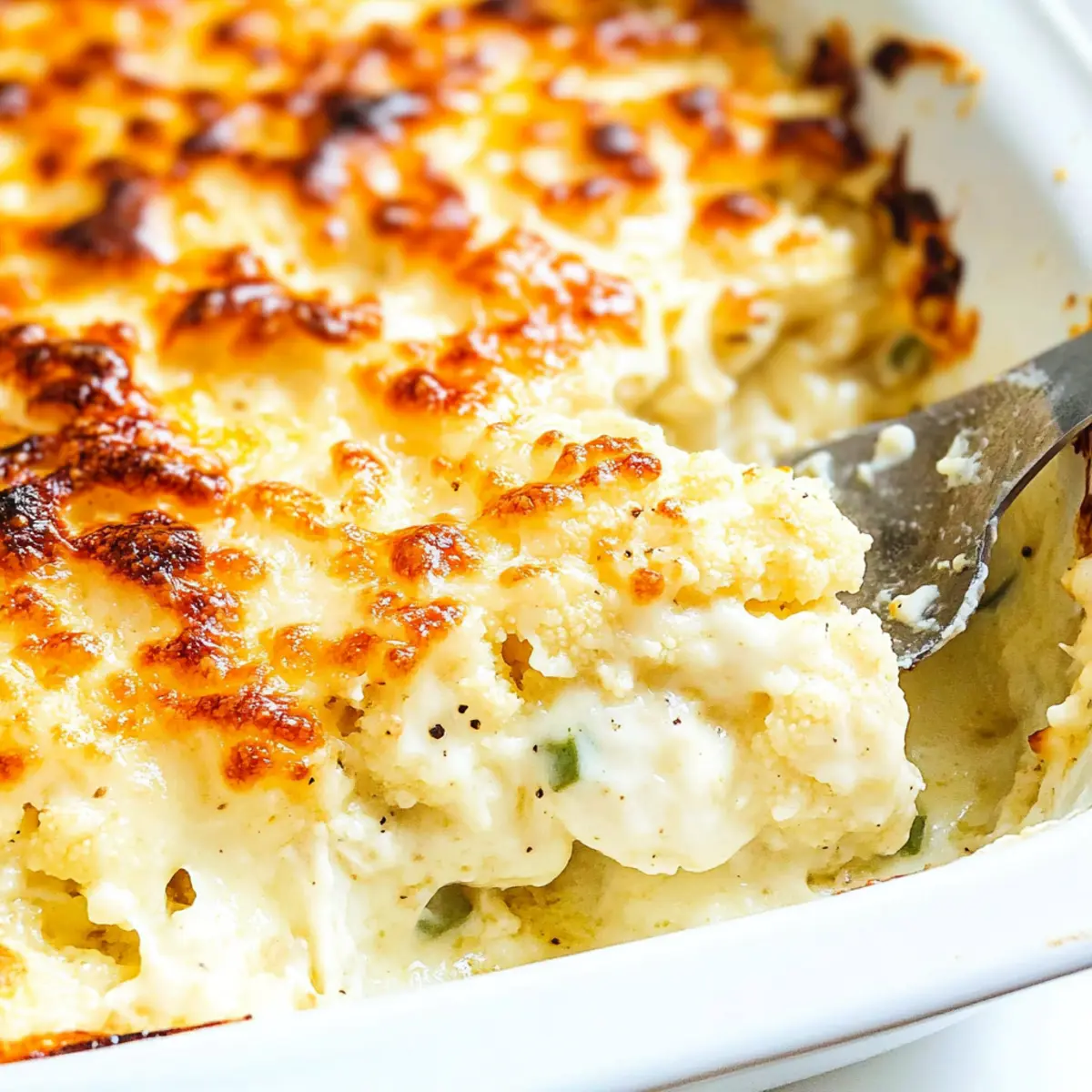 Cheesy Keto Cauliflower Au Gratin aymptf