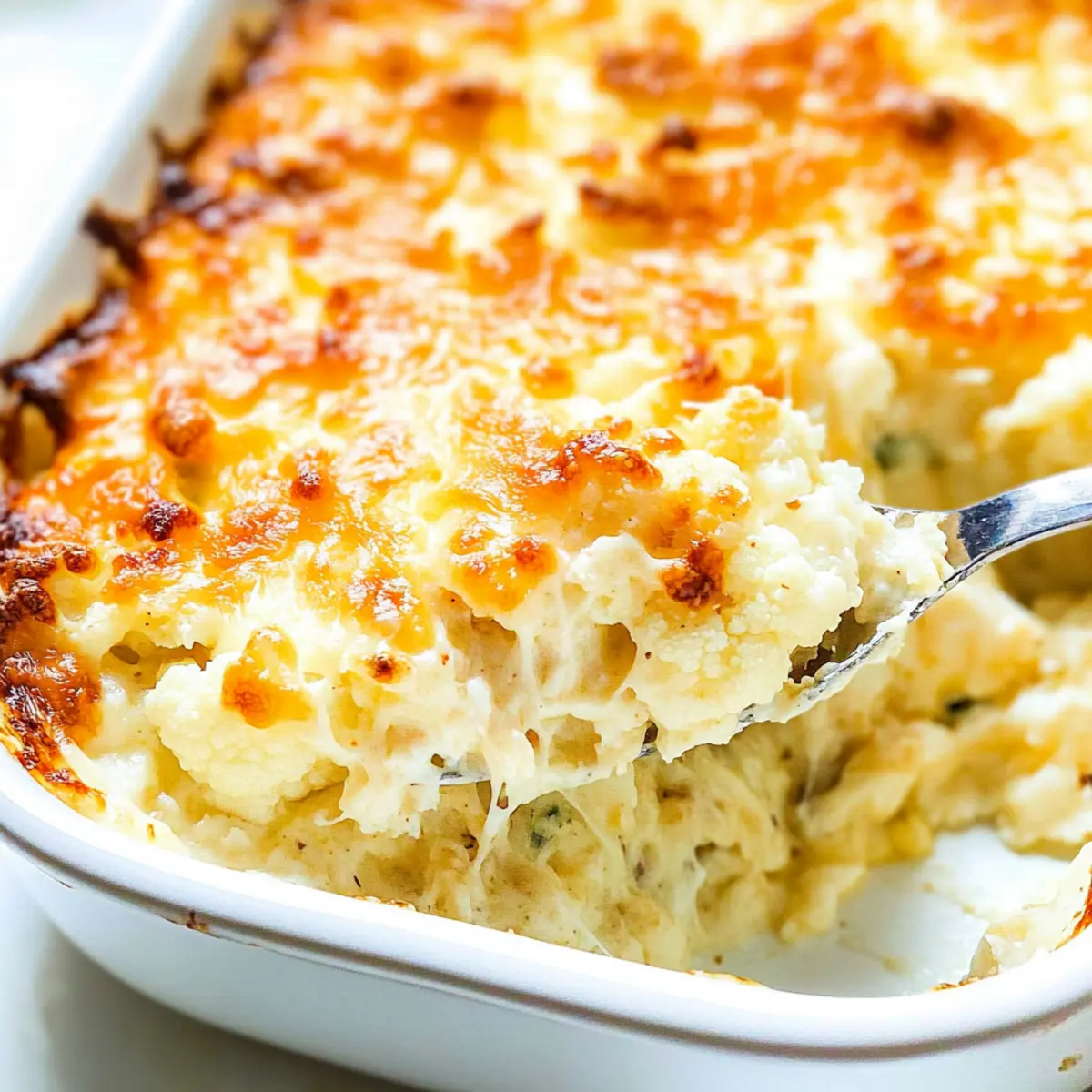 Cheesy Keto Cauliflower Au Gratin urgh5f