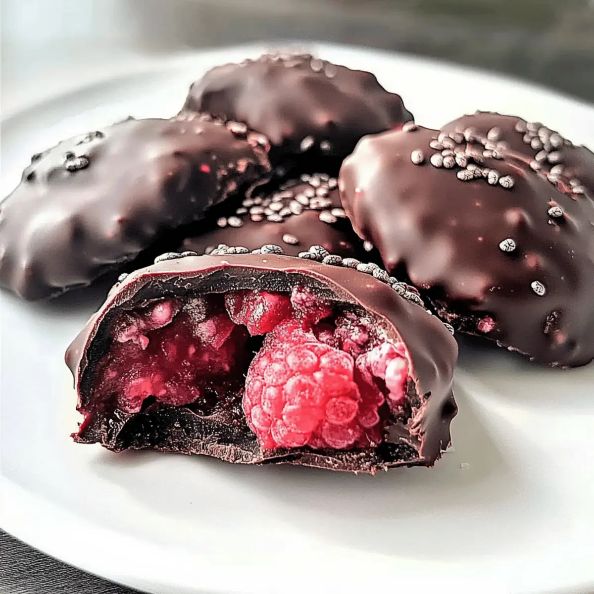 Satisfy Cravings with Chocolate Raspberry Chia Freezer Bites