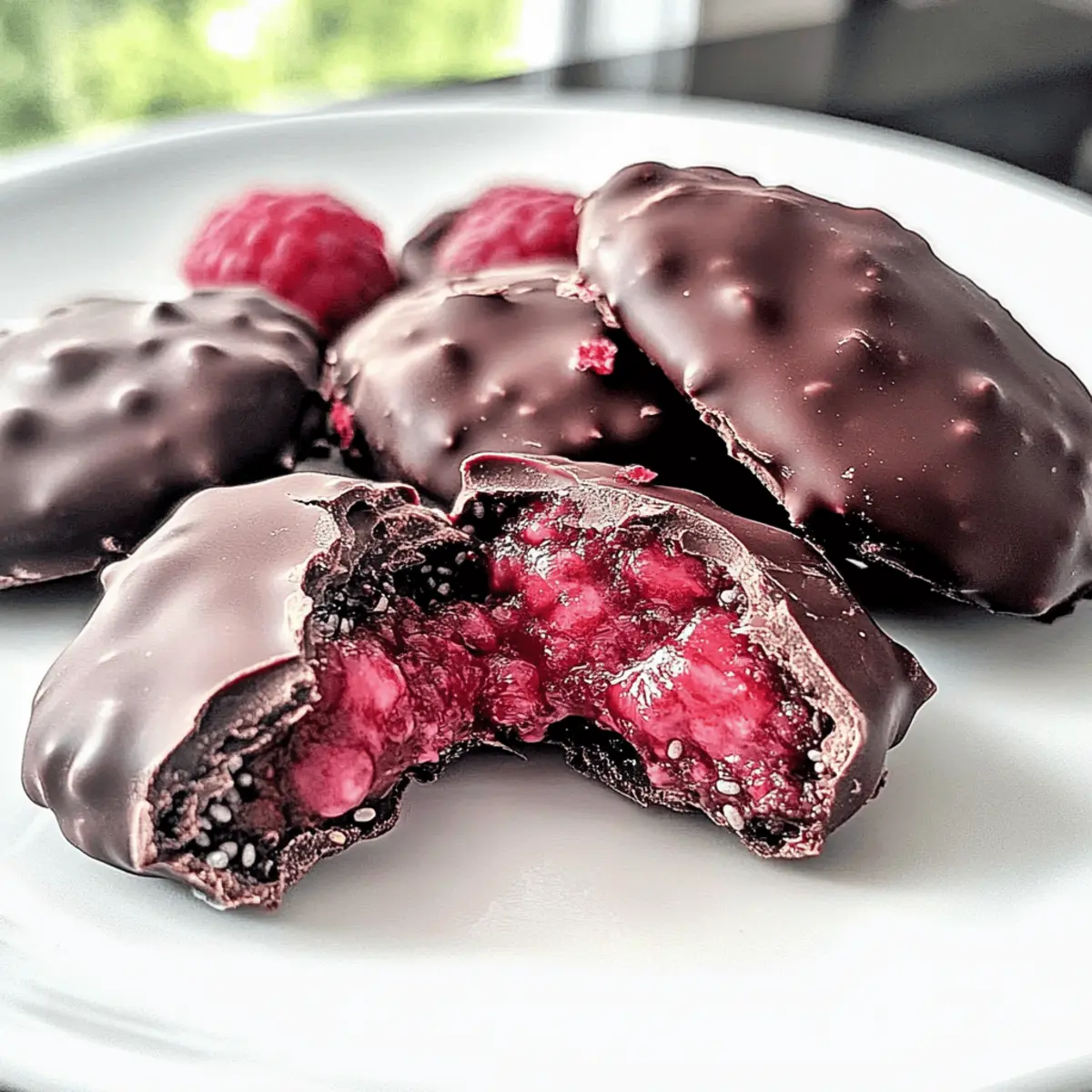 Chocolate Raspberry Chia Freezer Bites ugveph