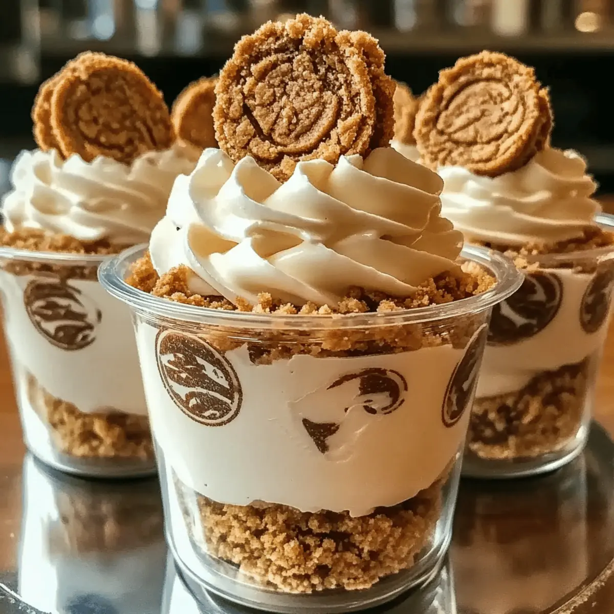 Cookie Butter Cheesecake Cups qu2rdy