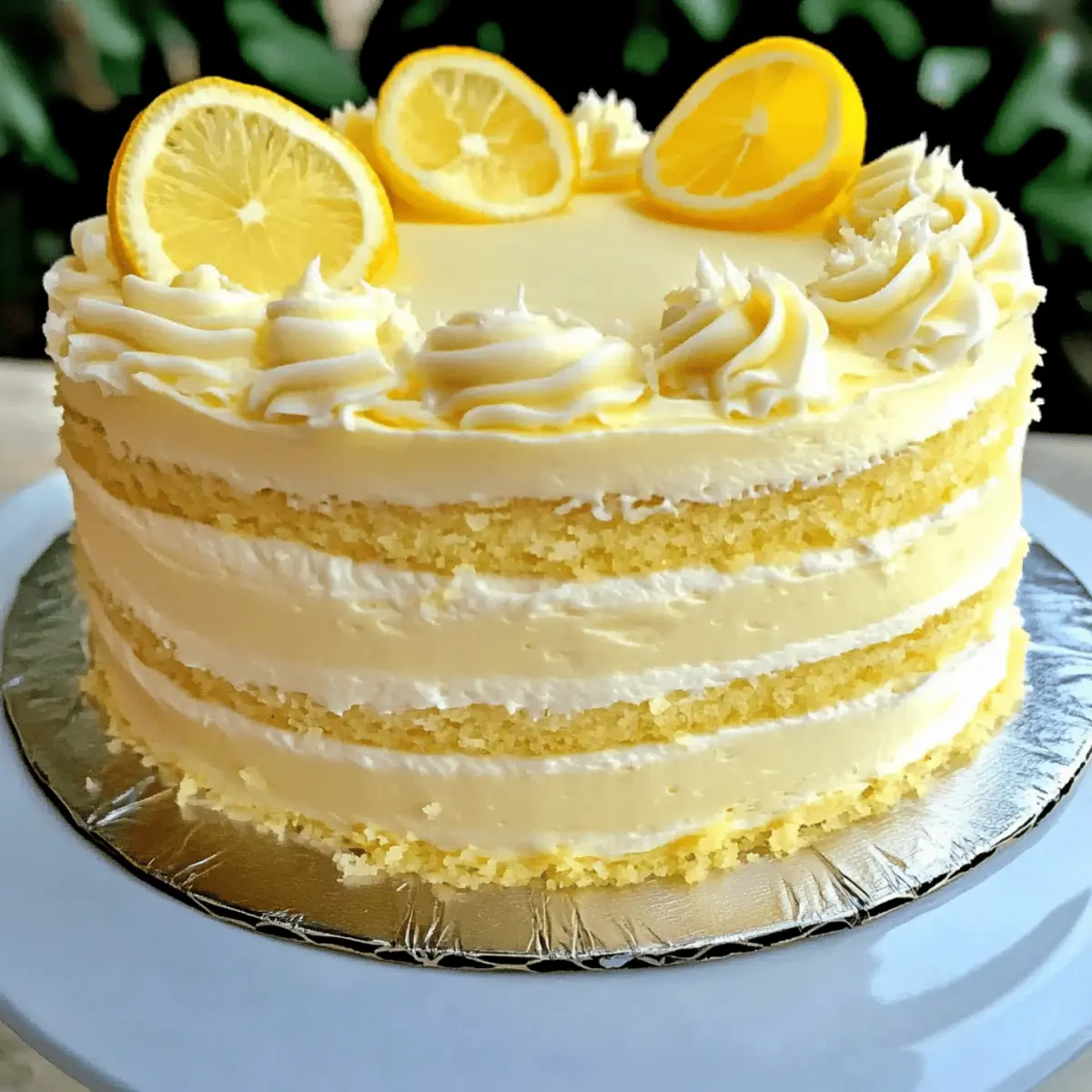 Creamy Lemon Cheesecake Cake nukip1
