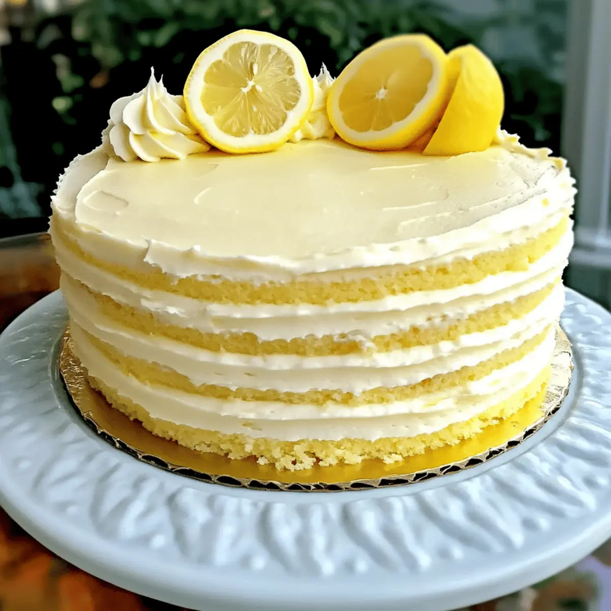 Creamy Lemon Cheesecake Cake rsjqyd