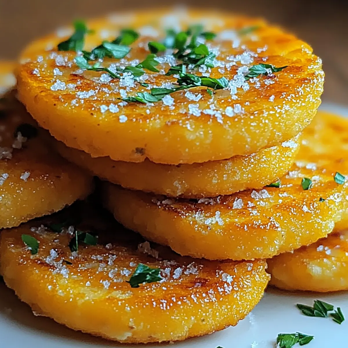 Crispy Parmesan Polenta Rounds wbjdkj