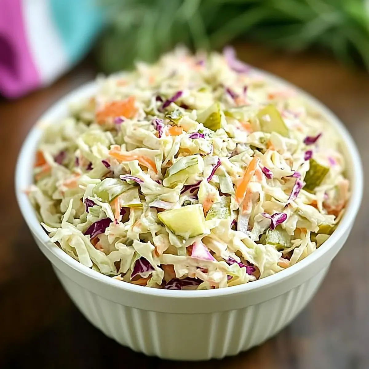 Dill Pickle Coleslaw: A Crunchy Twist for BBQ Bliss