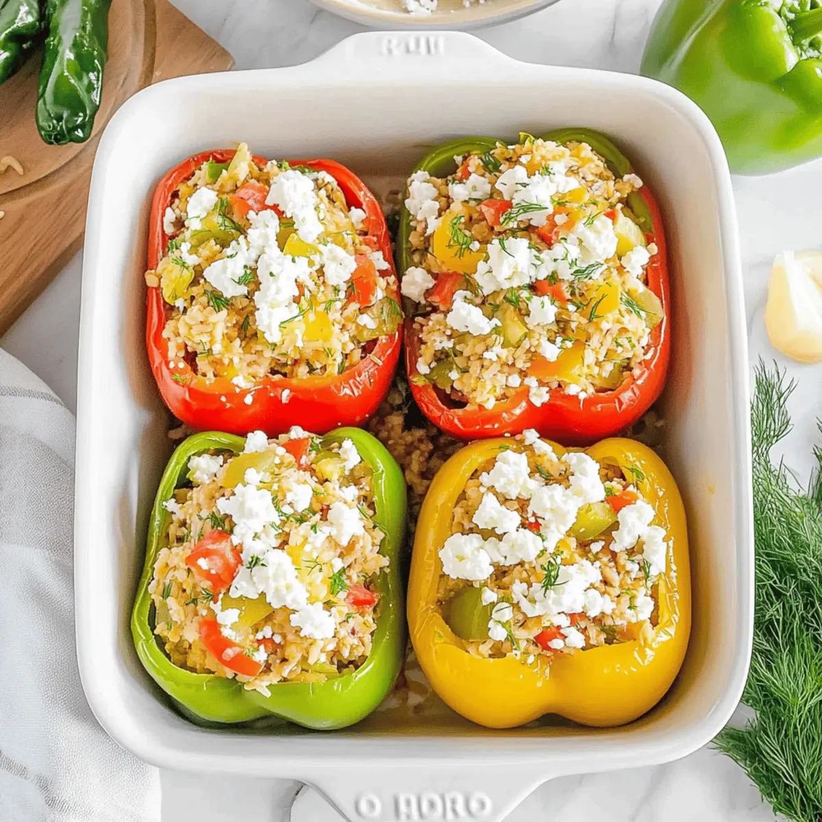Savory Greek Chicken Stuffed Peppers for a Flavorful Feast