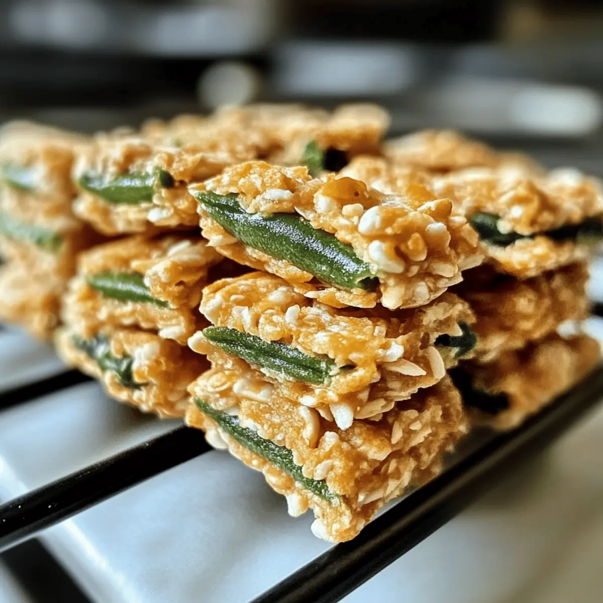 Green Bean and Chicken Crunchies pjjaca