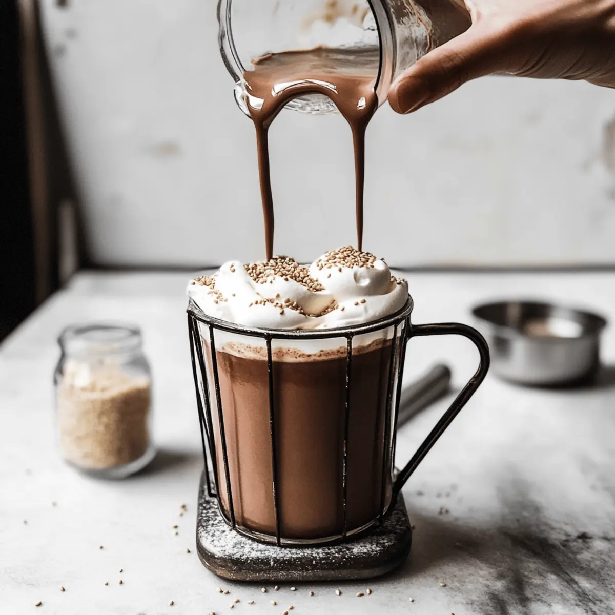 Liquid Gold Tahini Hot Chocolate cigrgu