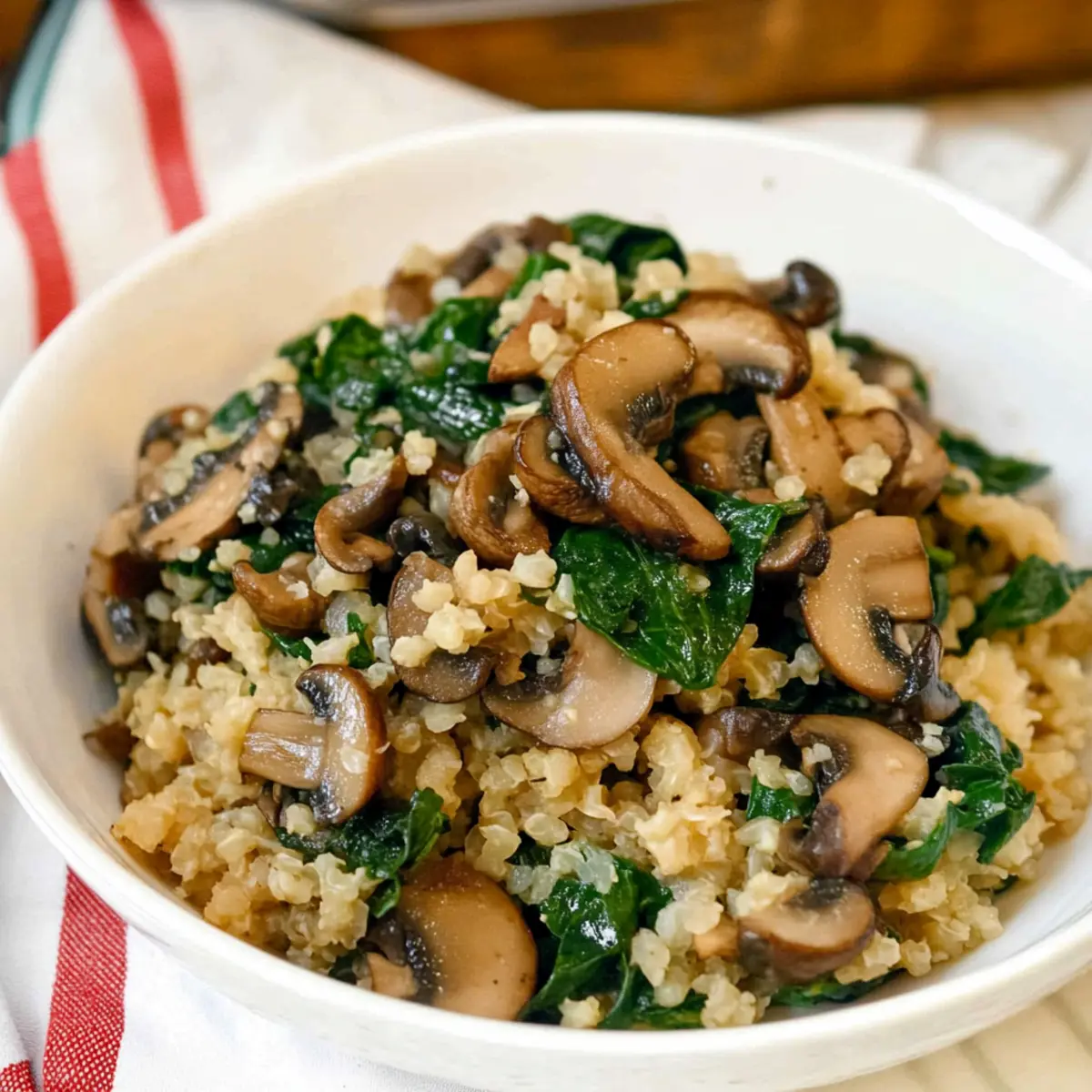 Mushroom Spinach Cauliflower Rice ke9llh
