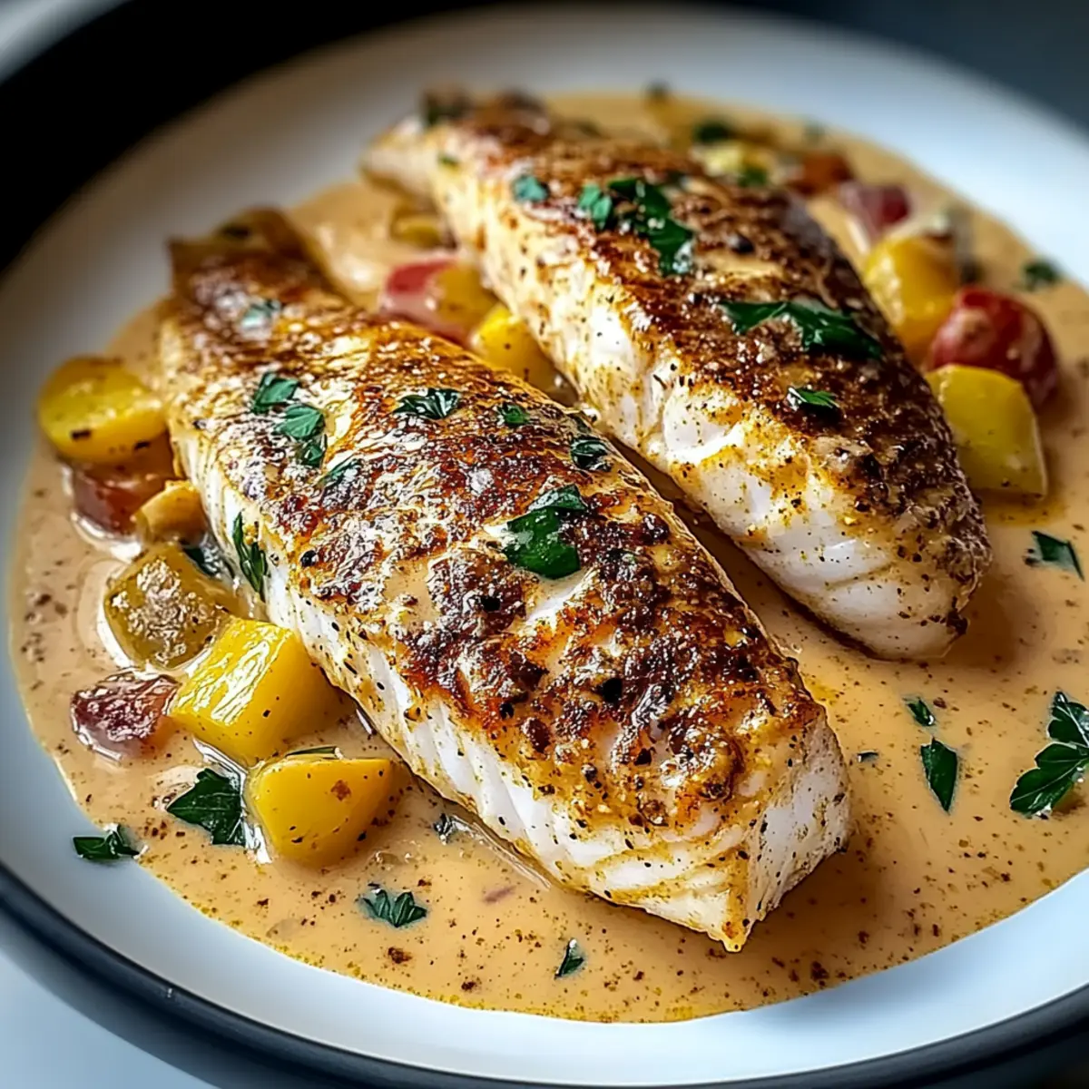 Savor Red Snapper with Creamy Creole Sauce Tonight!
