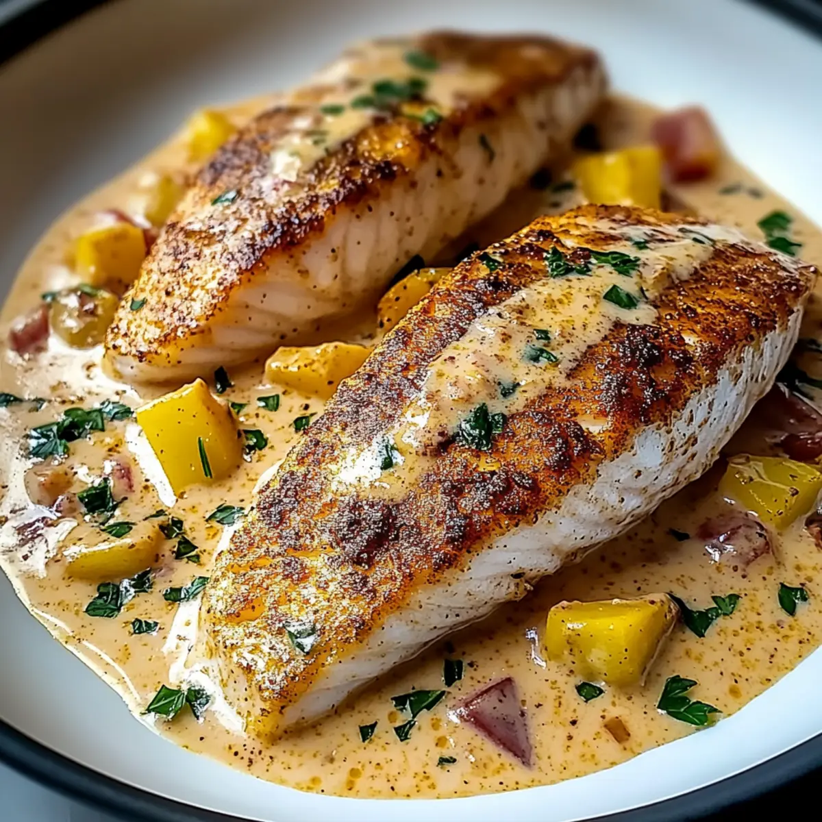 Red Snapper with Creamy Creole Sauce swsib8