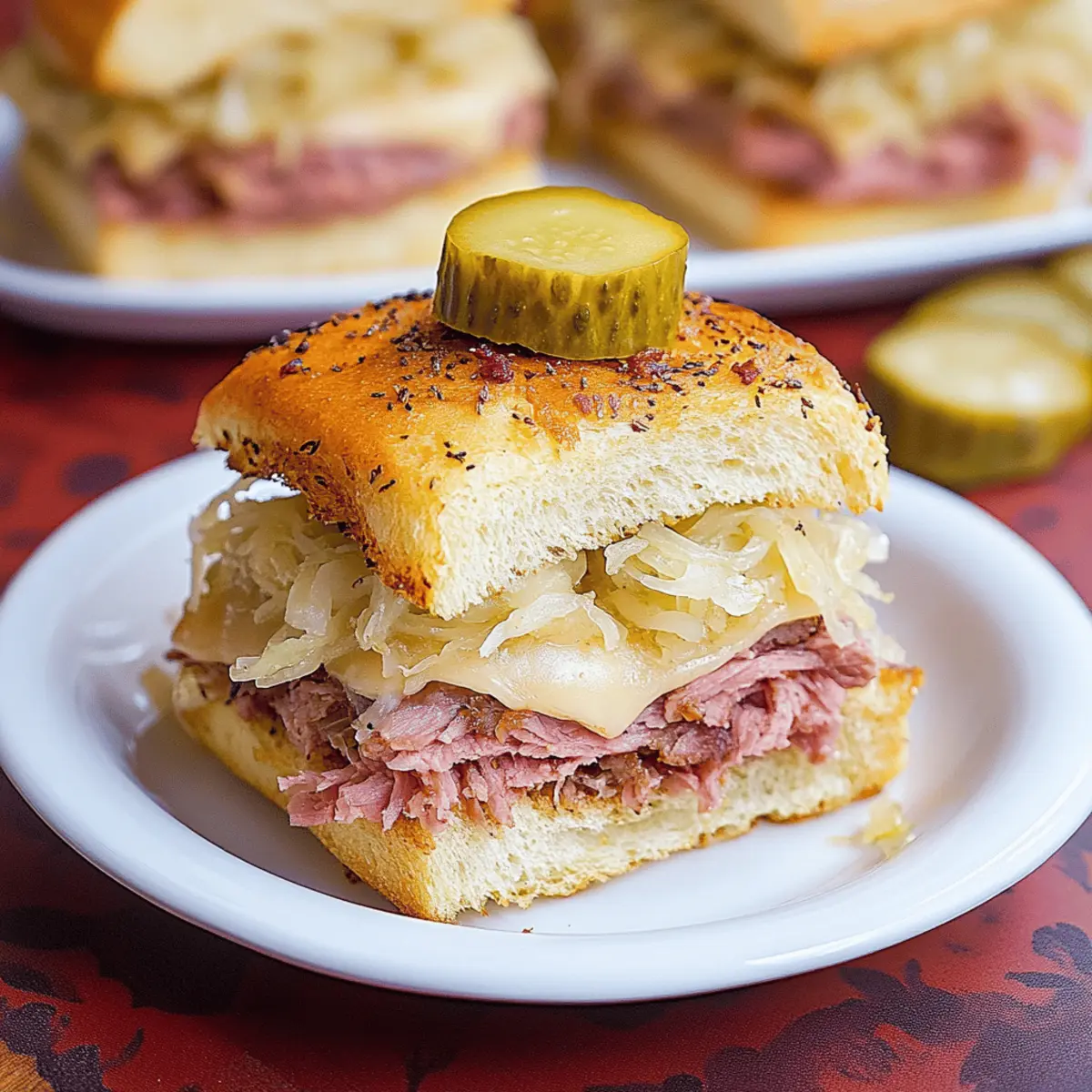 Delicious Reuben Sliders for Your Next Tailgate Bash