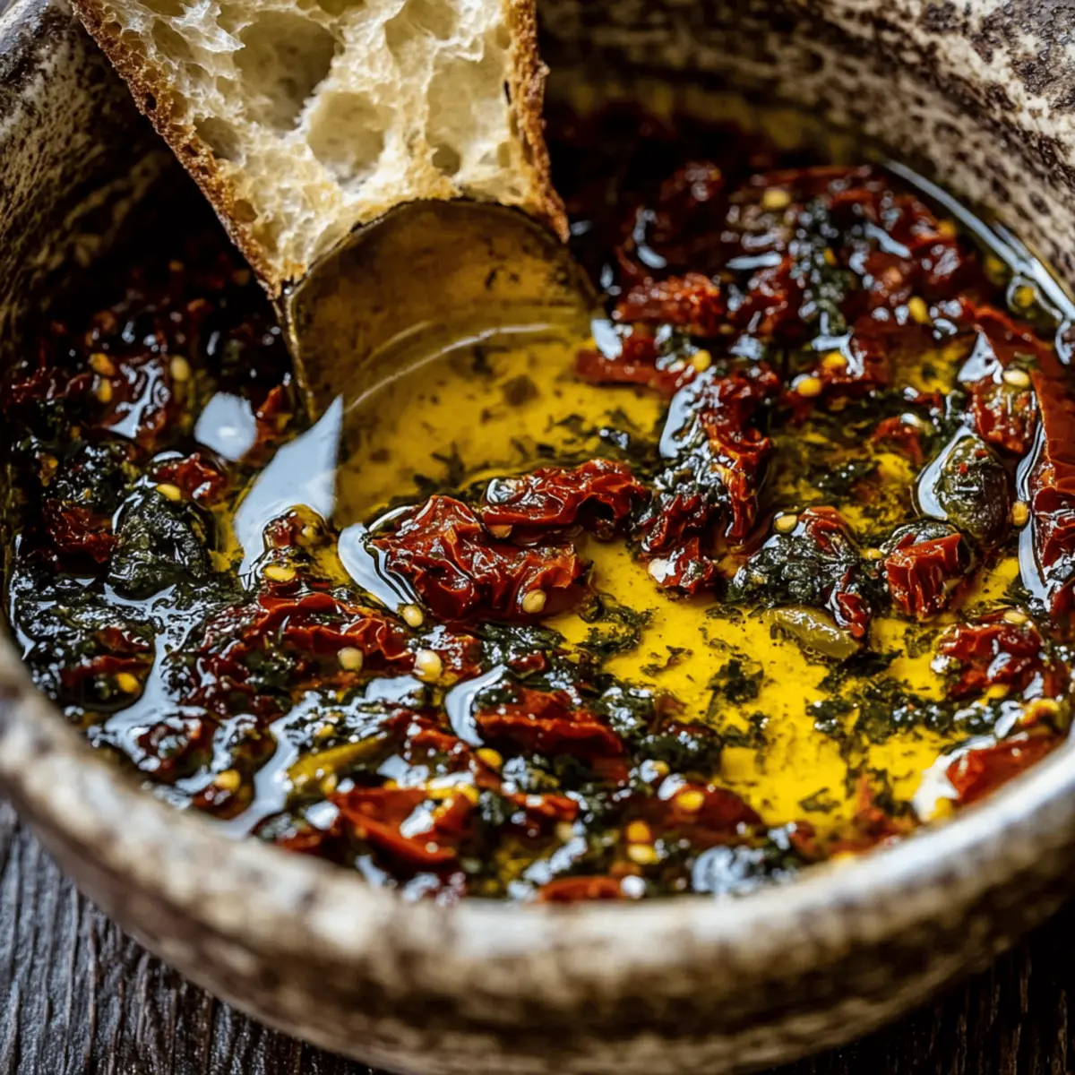 Savory Tomato Olive Oil Bread Dip That's Ready in 10 Minutes