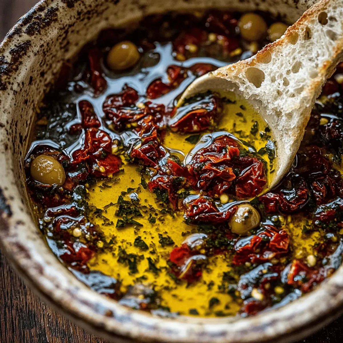 Tomato Olive Oil Bread Dip qnwt4k