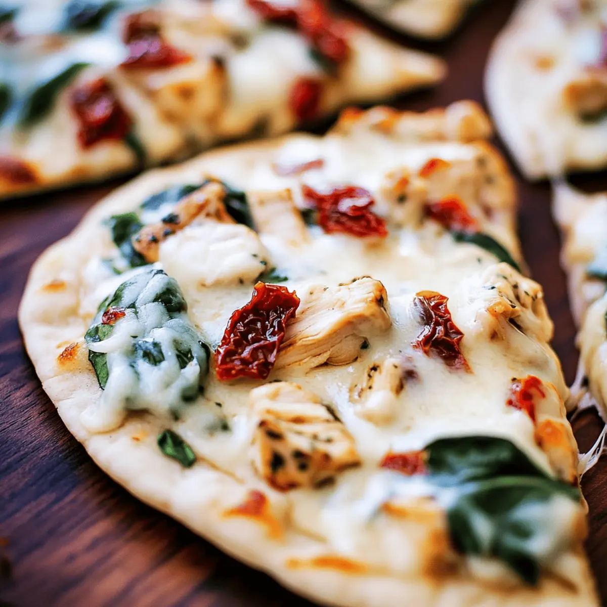 Tuscan Garlic Chicken Pita Pizzas hcf9mu