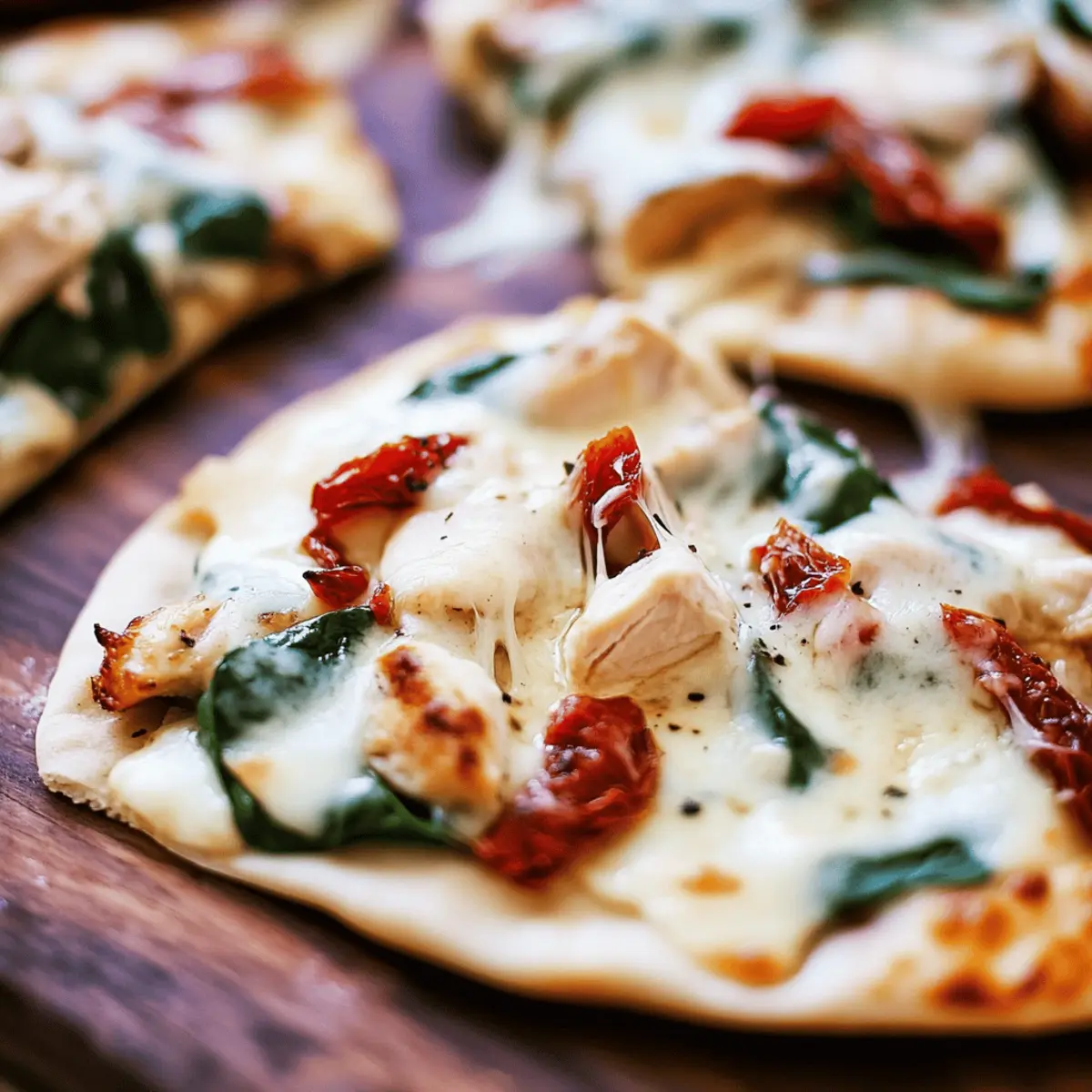 Tuscan Garlic Chicken Pita Pizzas for Busy Weeknight Bliss