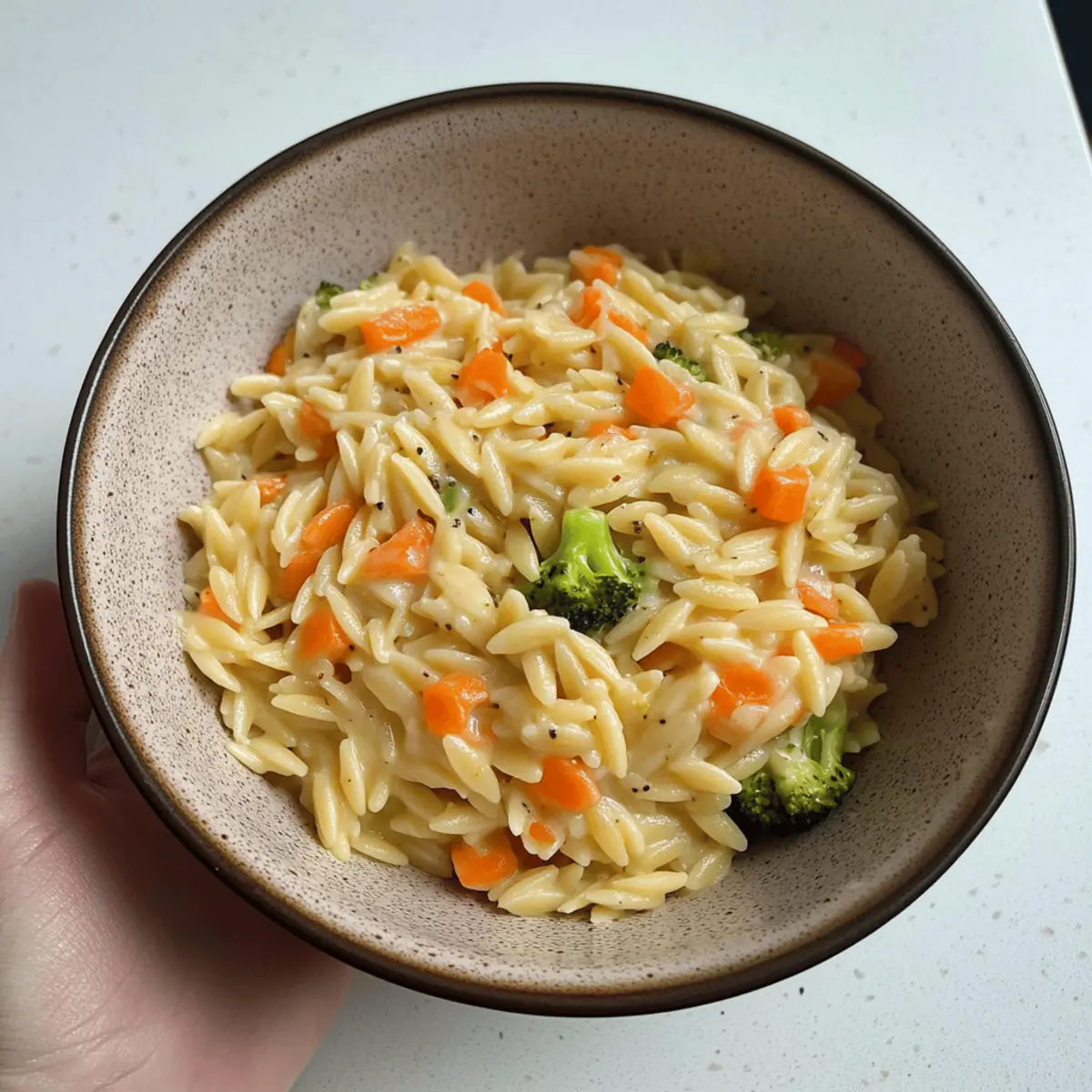 Creamy Veggie Orzo: Quick, Cozy, Toddler-Friendly Delight