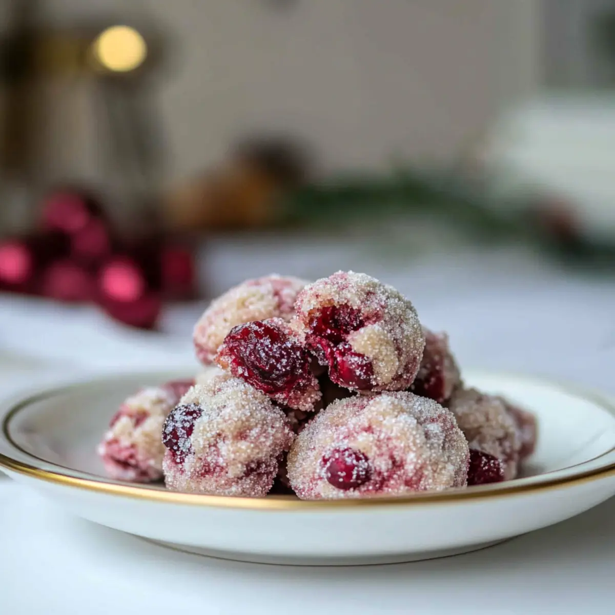 Delicious Sparkling Sugarplum Cranberry Cookies for the Holidays