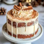 Christmas Spice Cake with Eggnog Buttercream
