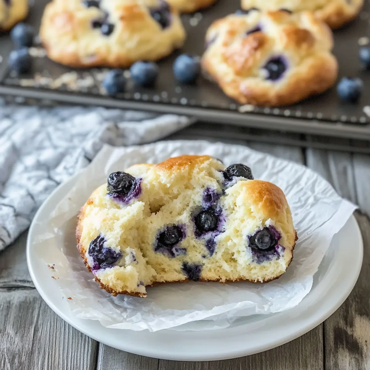 Fluffy Cottage Cheese Blueberry Cloud Bread You’ll Love to Bake