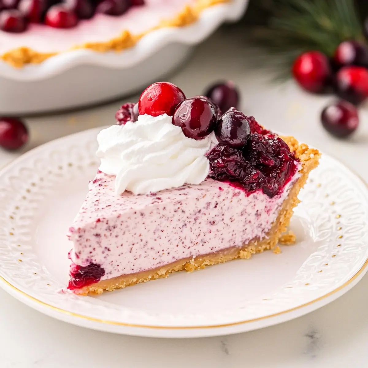 No Bake Cranberry Pie: Effortless Holiday Bliss in Every Bite