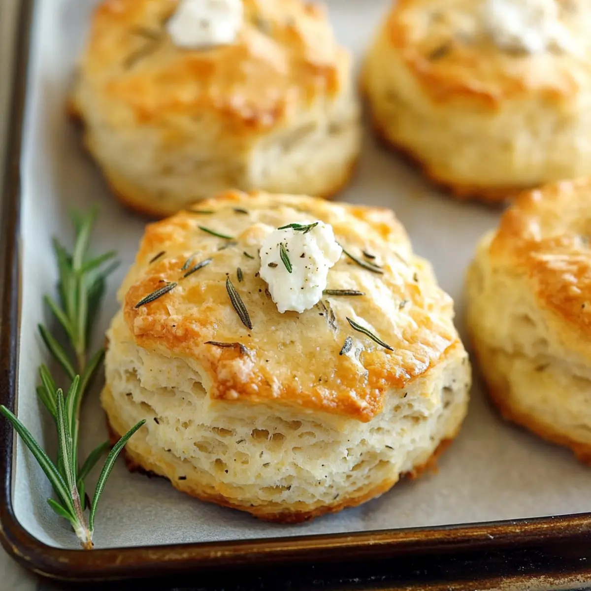 Melt-in-Your-Mouth Rosemary Goat Cheese Biscuits Recipe