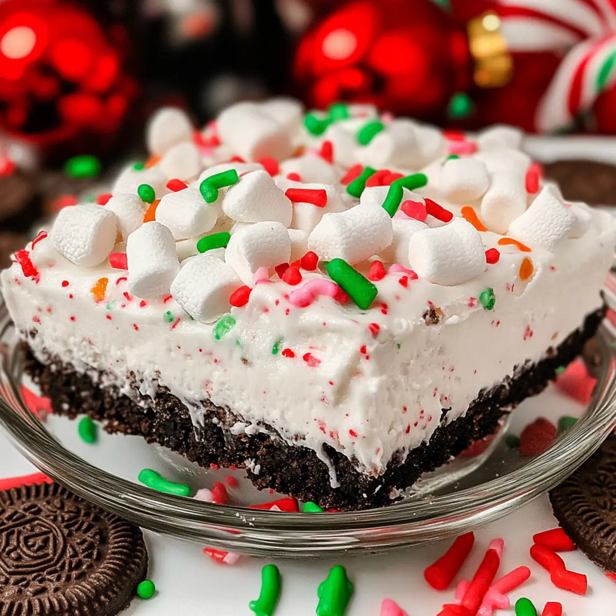 Peppermint Marshmallow No-Bake Dessert: A Festive Delight