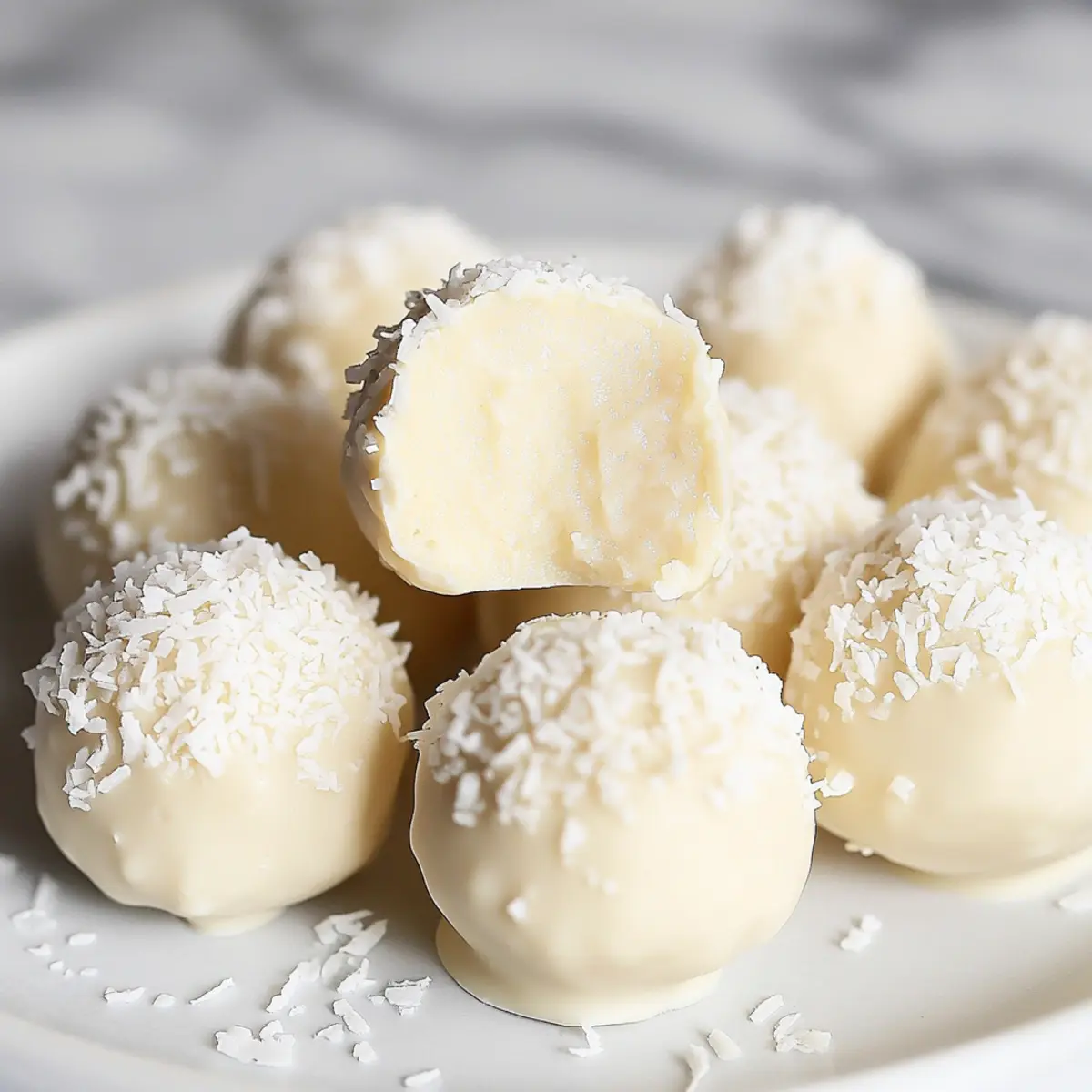 Creamy Coconut Snowball Truffles – No-Bake Delight to Savor